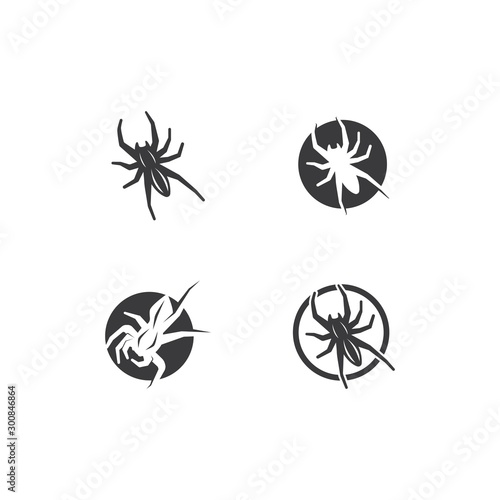 spider ilustration logo vector