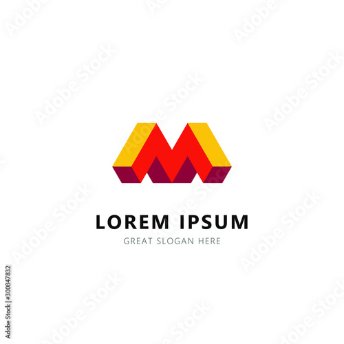 Letter M Logo Template. vector illustration Free Download Letter M Logo Template. vector illustration - GFXLoad