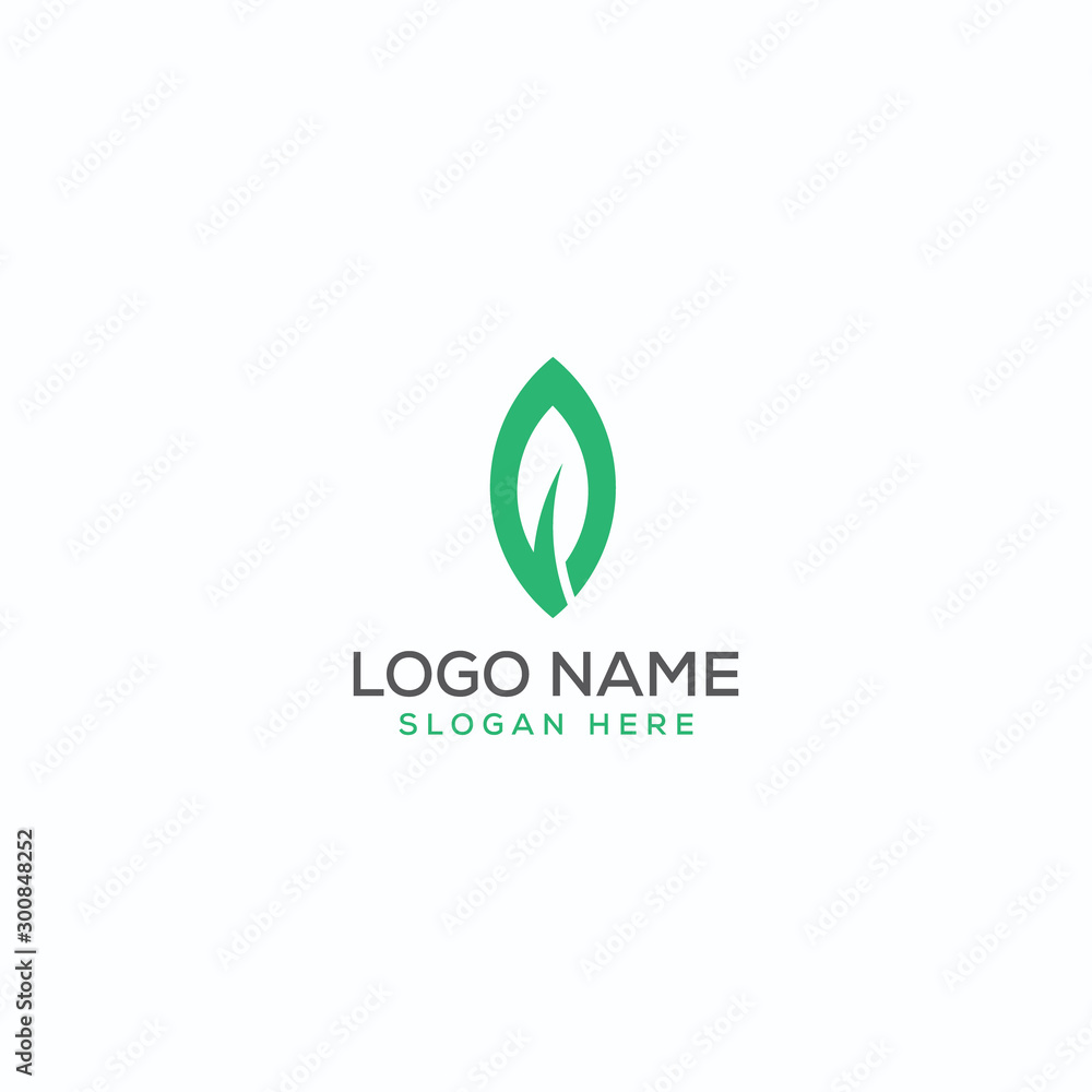 Eco/natural leaf logo design template full vector Eco/natural leaf logo design template full vector