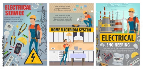 Electricity engineering plant, electrical services