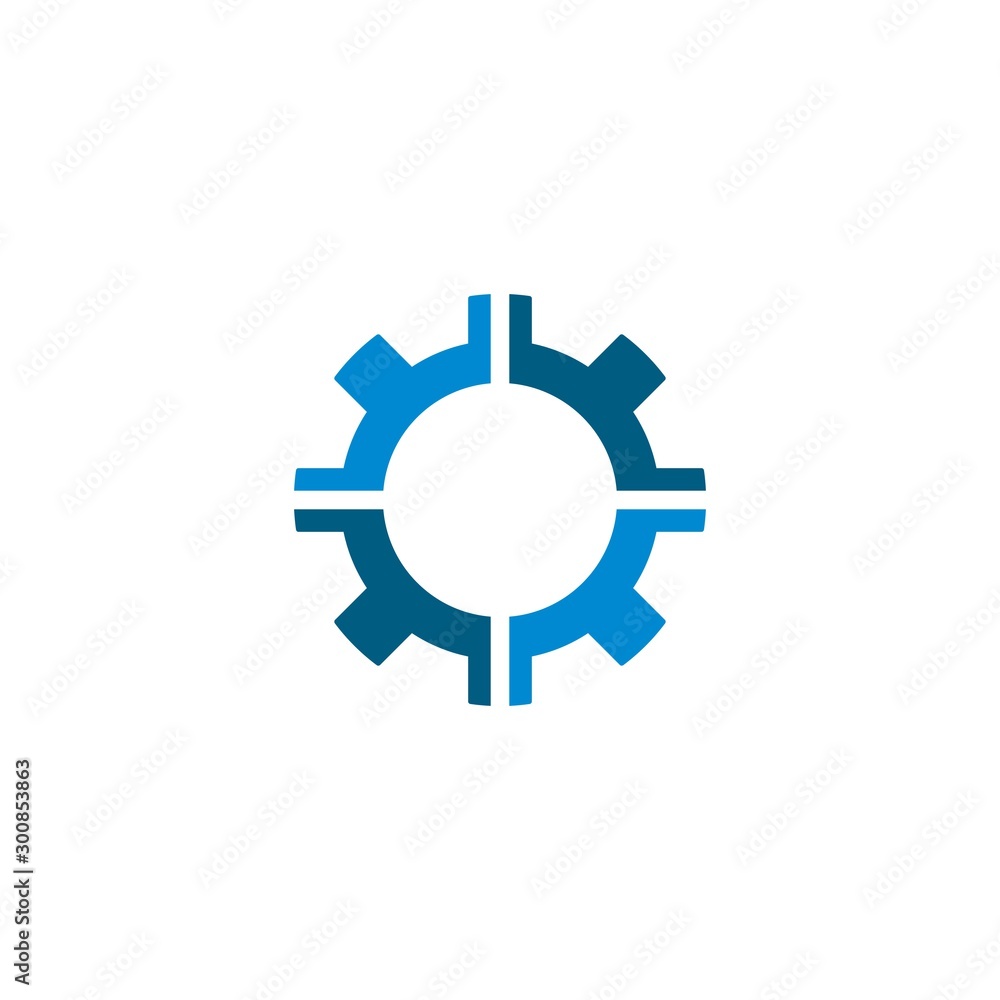 Gear Logo Template vector icon illustration design 