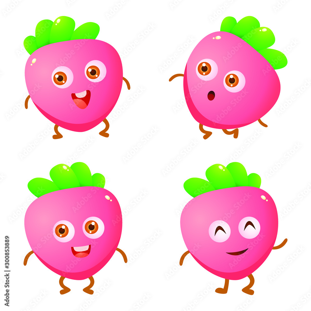 Lobak Fruit Character Set So Funny Lobak Fruit Character Set So Funny