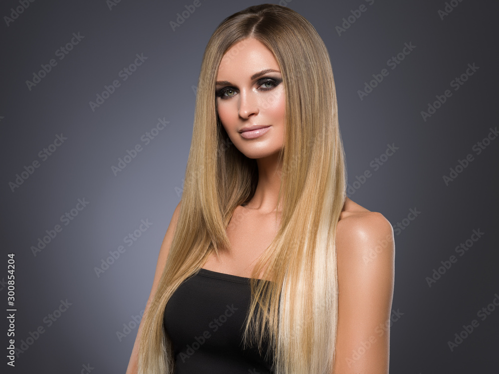 Beautiful hair woman portrait beauty make up healthy skin and hairstyle Beautiful hair woman portrait beauty make up healthy skin and hairstyle