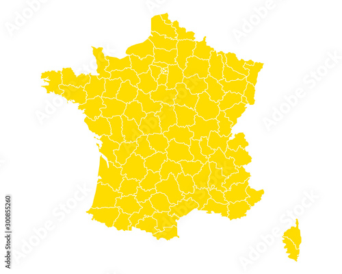 Karte von Frankreich