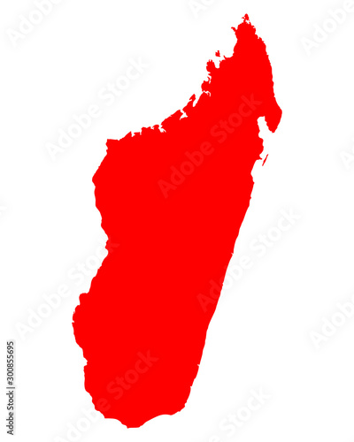 Karte von Madagaskar