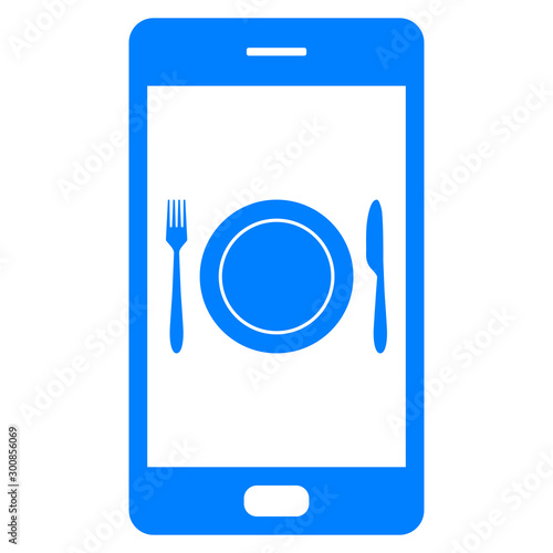 Besteck und Smartphone