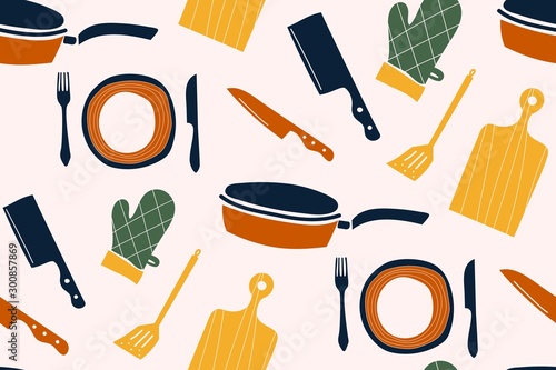 Colorful pattern sets of icon for cooking and dinning, create by vector.