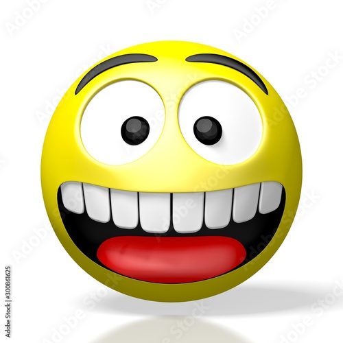 3D emoji/ emoticon - happy