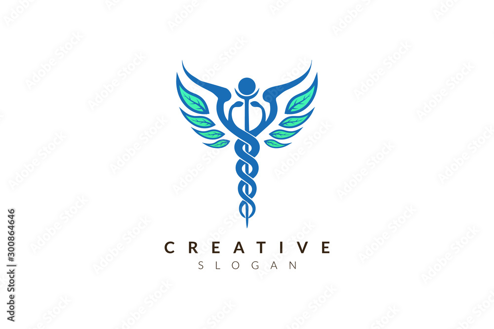 Vector design Symbol of world medical health with leaves as wings. Vector design Symbol of world medical health with leaves as wings.