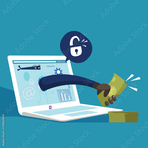 stolen password.conceptual illustration