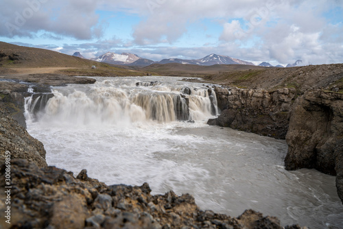 Gýgjarfoss waterfall, Kerlingarfjöll, Iceland