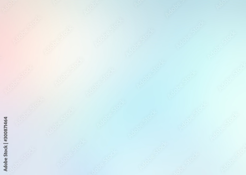 Pure blue icy brilliance background with rosy light. Fresh cool template. Subtle flare. Pastel bright texture. - obrazy, fototapety, plakaty 