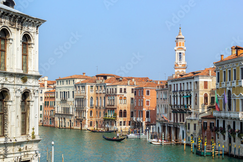 View of Grand Canal Venice from Ponte di Rialto