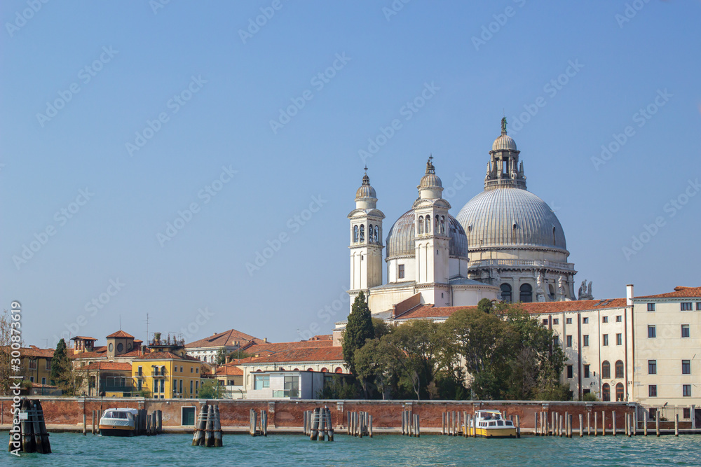 Basilica di Santa Maria della Salute in Venice rear view