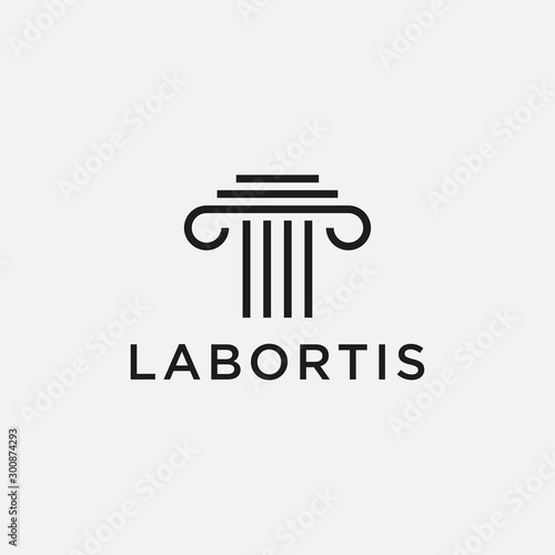 law logotype. lawyer  template  vector