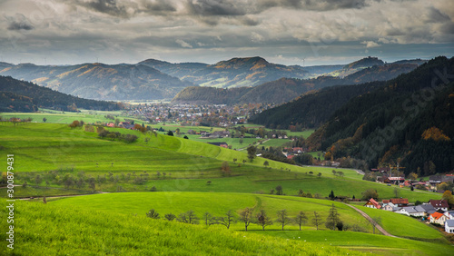 Herbstlicher Schwarzwald in den Höhen von Oberharmersbach