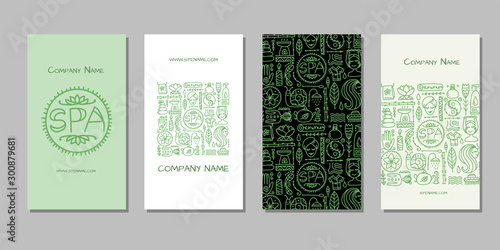 Banners design. Spa salon background