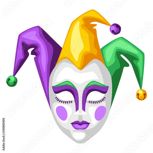 Mardi Gras carnival mask.