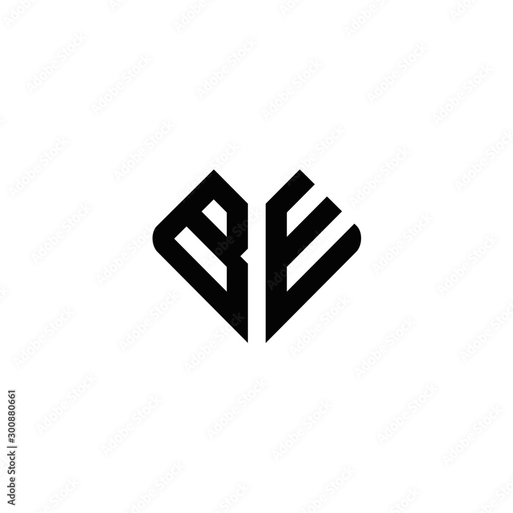 Letter BE logo icon design template elements Letter BE logo icon design template elements