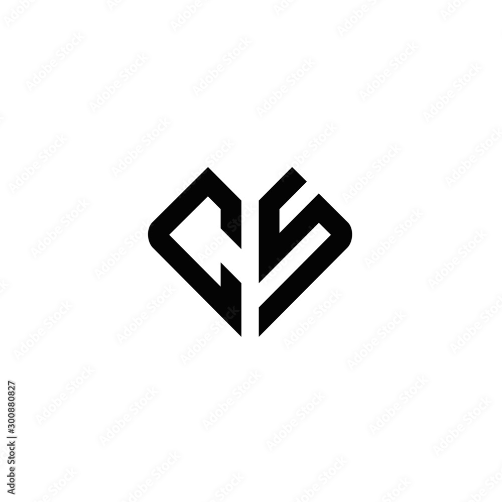 Letter CS logo icon design template elements Letter CS logo icon design template elements