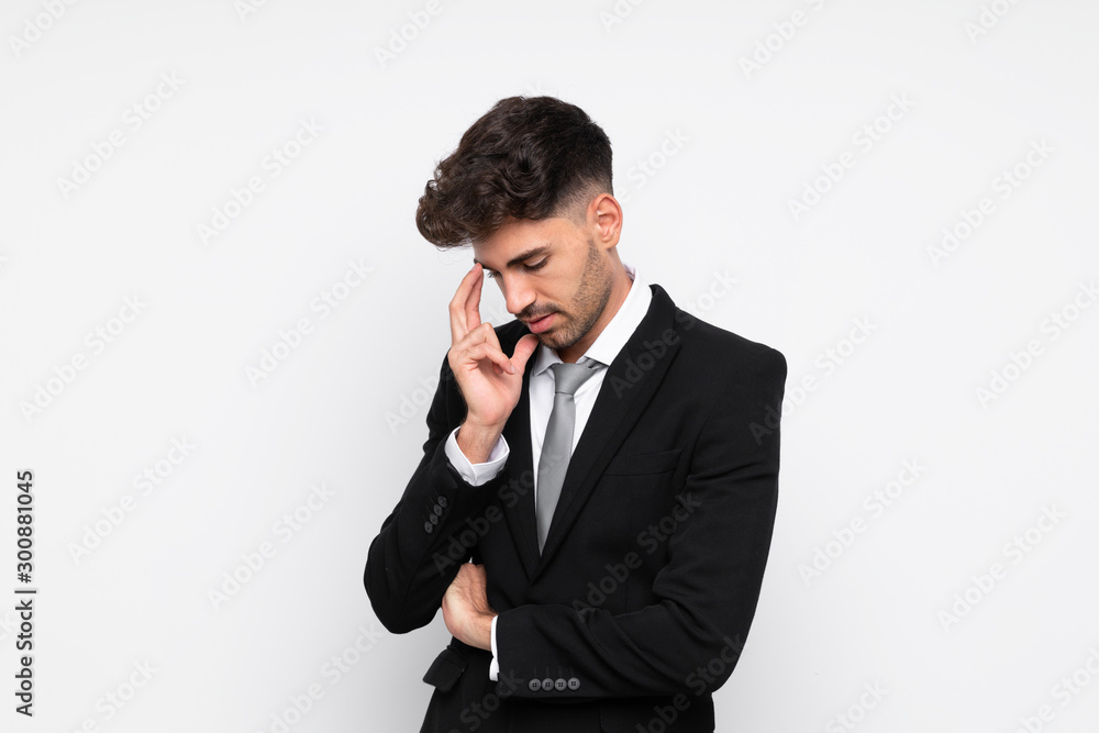 Young businessman over isolated white background laughing Young businessman over isolated white background laughing
