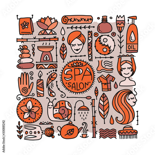 Spa salon background for your design