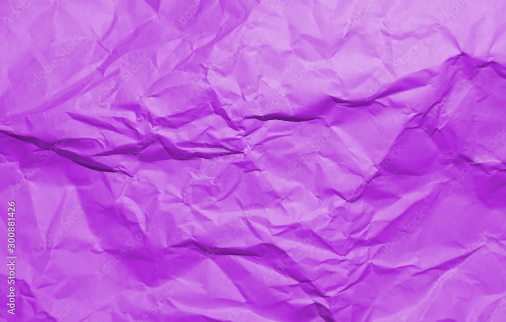 Obraz premium Fioletowy tekstury Сrumpled papieru. Tekstura zmiętego papieru. Zmięty papier. Zmarszczki papier.