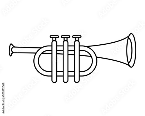 trumpet air instrument musical icon