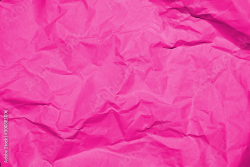 Wallpaper Mural Crumpled recycle pink paper background - Pink paper crumpled texture - Pink paper wrinkled background. Torontodigital.ca