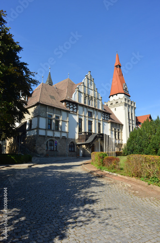 Bernburg Saale, Germany historical spa house (Kurhaus) building, architecture, view