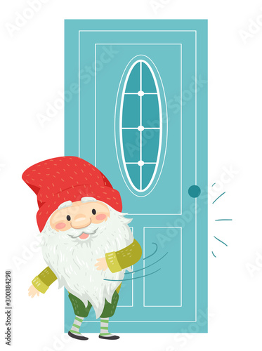 Iceland Yule Lad Door Slammer Illustration