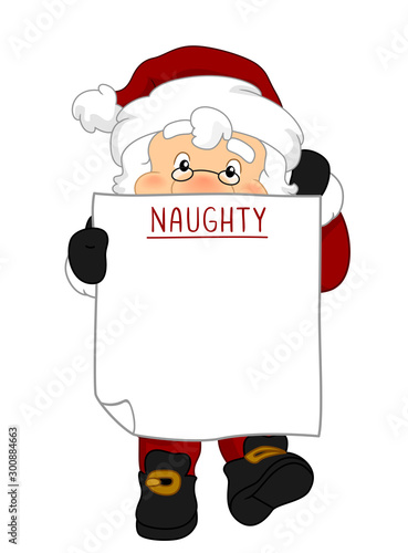 Santa Claus Blank Naughty L...