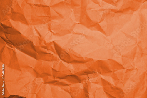 Wallpaper Mural Orange texture of crumpled paper. Torontodigital.ca