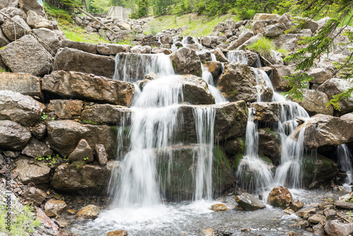 mountain waterfall