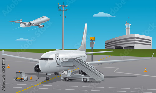 jet passenger airplane