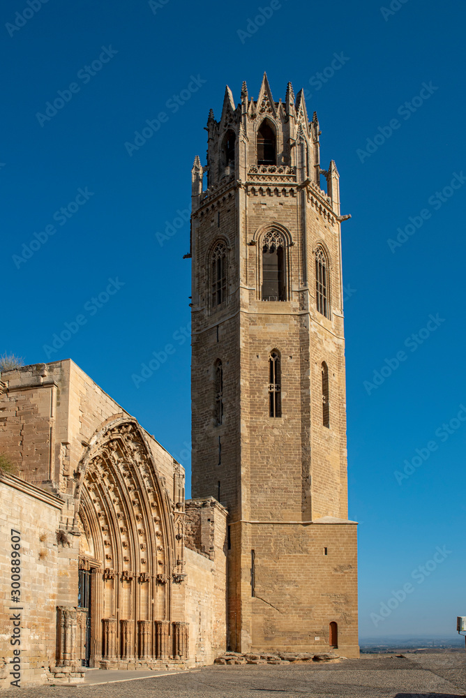 Fototapeta premium Lerida, Spain gothic cathedral