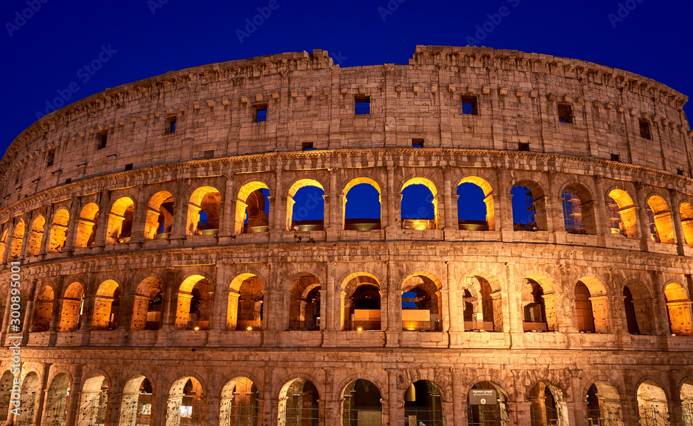 Colosseum golden hour Rome Italy