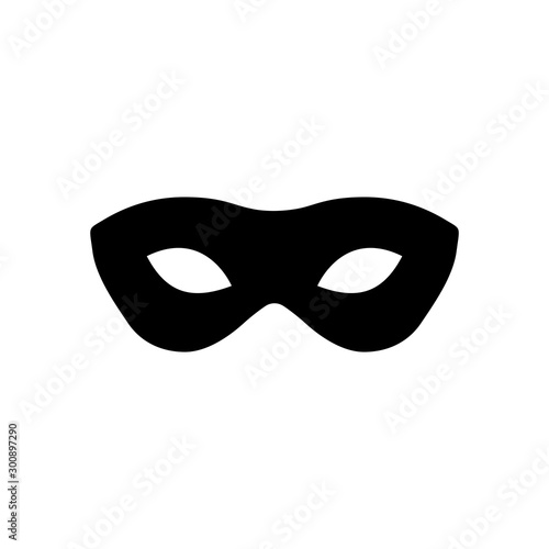 Vector masks of criminals, bandits and mafia