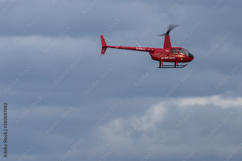 cologne, North Rhine-Westphalia/germany - 02 11 19: an air lloyd helicopter  at cologne bonn airport in germany Stock 写真 | Adobe Stock