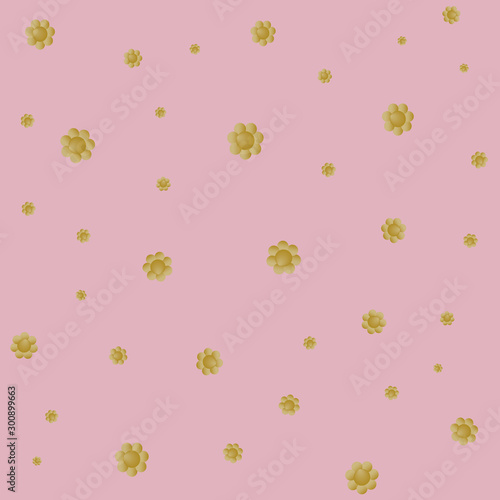 Seamless golden dots pattern print design