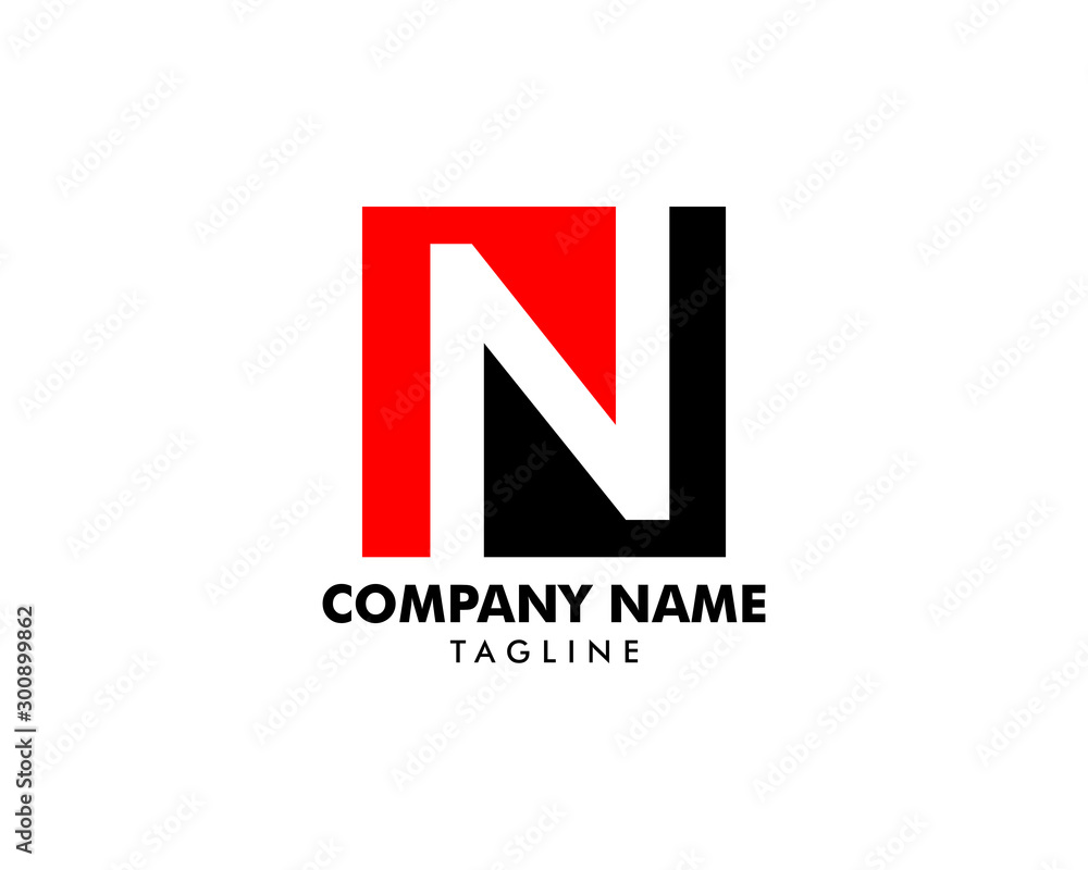 Initial Letter N Logo Template Design Initial Letter N Logo Template Design