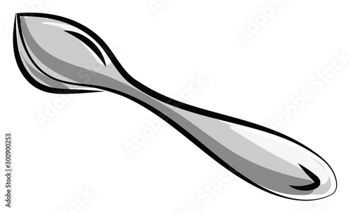 A spoon, illustration, vector on white background.