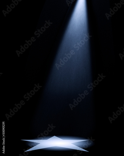 Fotografie Spotlit Vintage Microphone