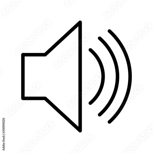 Speaker Vector Icon White Background