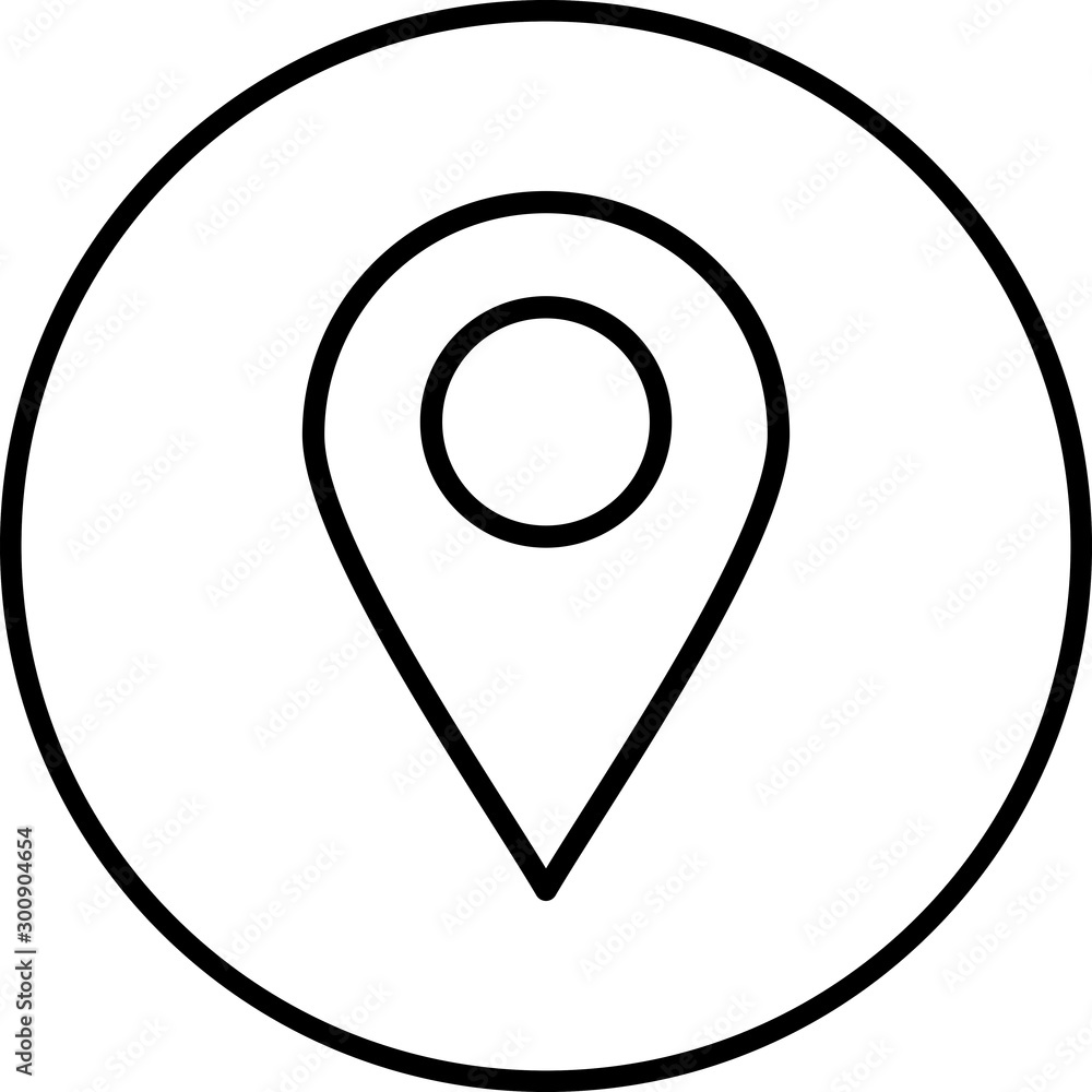Location Vector Icon White Background Location Vector Icon White Background