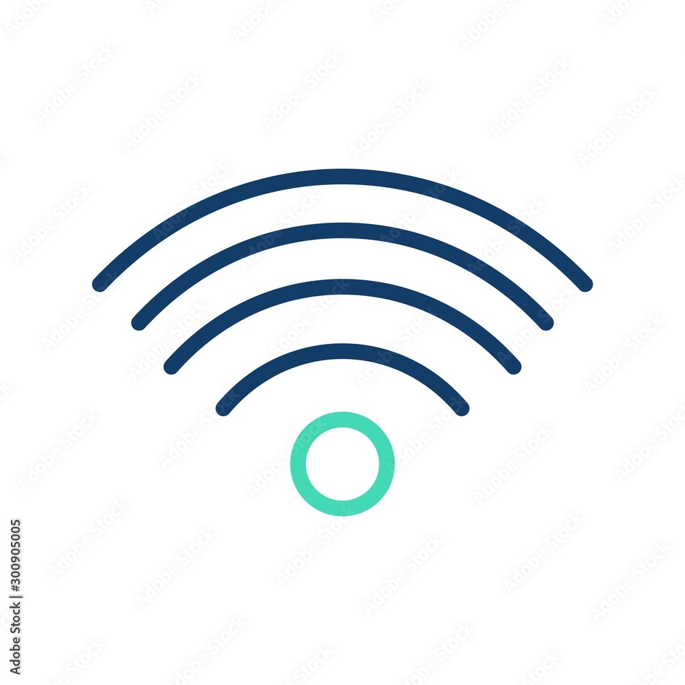 Wifi Signals Vector Icon White Background Wifi Signals Vector Icon White Background