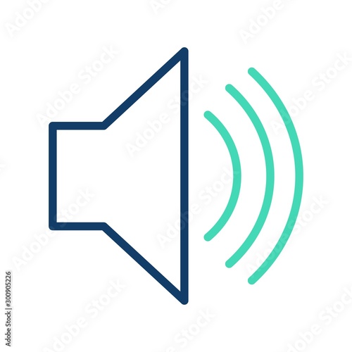 Speaker Vector Icon White Background