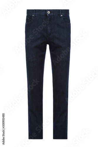 Mens jeans. Casual style. Dark blue color