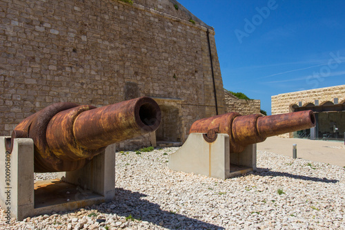 World war 2 weapons in a fort in Malta