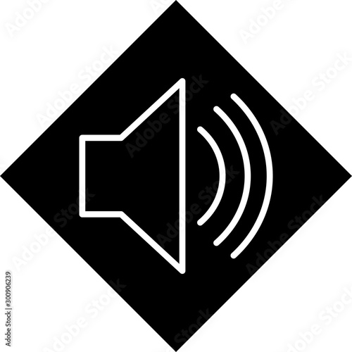 Speaker Vector Icon White Background
